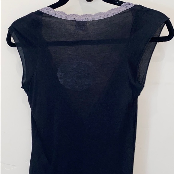 Curious Gypsy black cotton maxi dress with lace - Picture 3 of 3